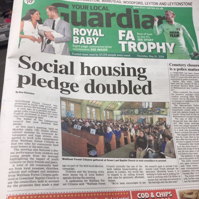 Front Page - Double social rent